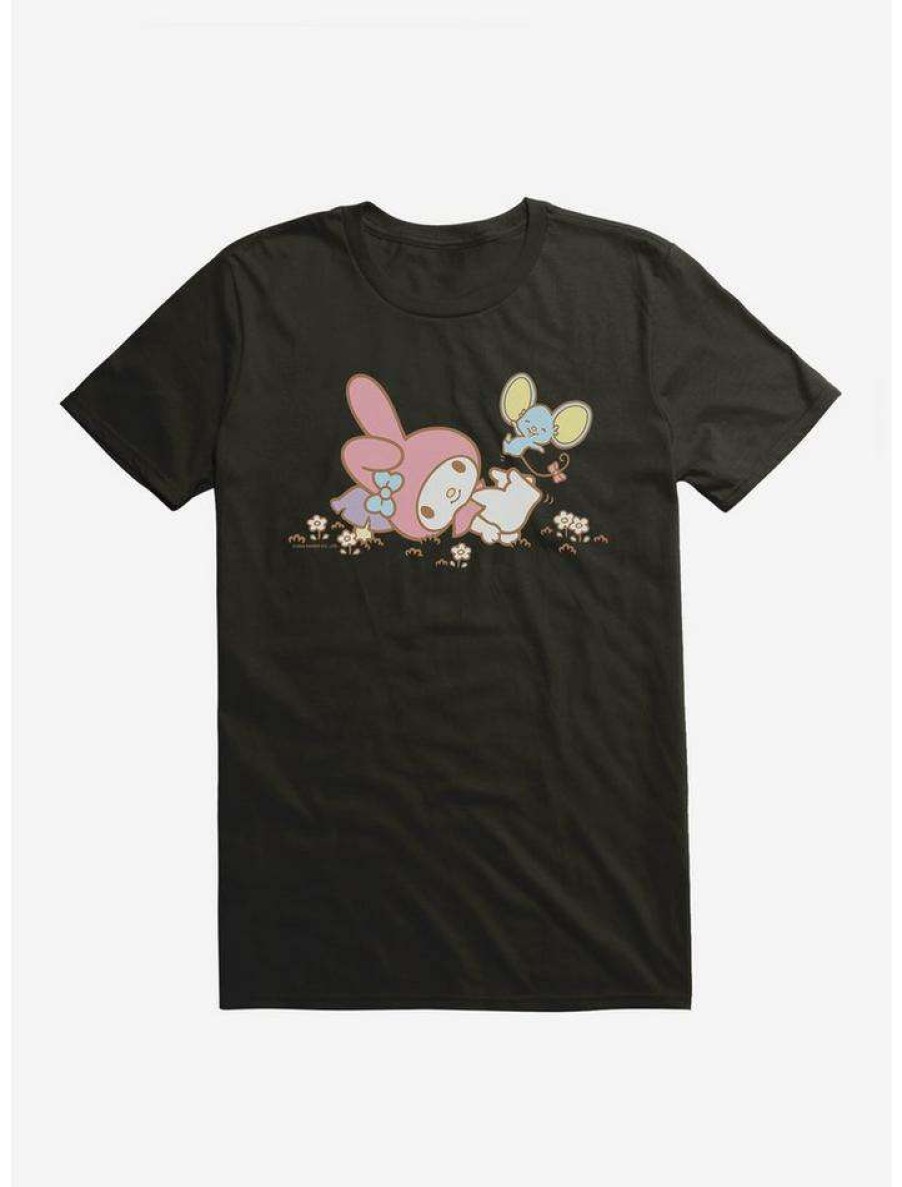 Guys * | Flash Sale My Melody Outside Adventure With Flat T-Shirt