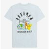 Tees * | Top 10 Pokemon Kanto Starters Boyfriend Fit Girls T-Shirt Multi