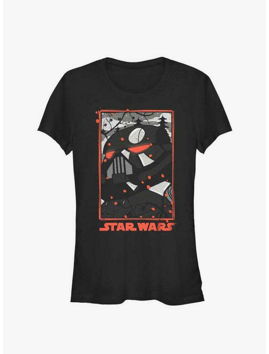 Tees * | Buy Star Wars: Visions Death Dishonor Girls T-Shirt Black