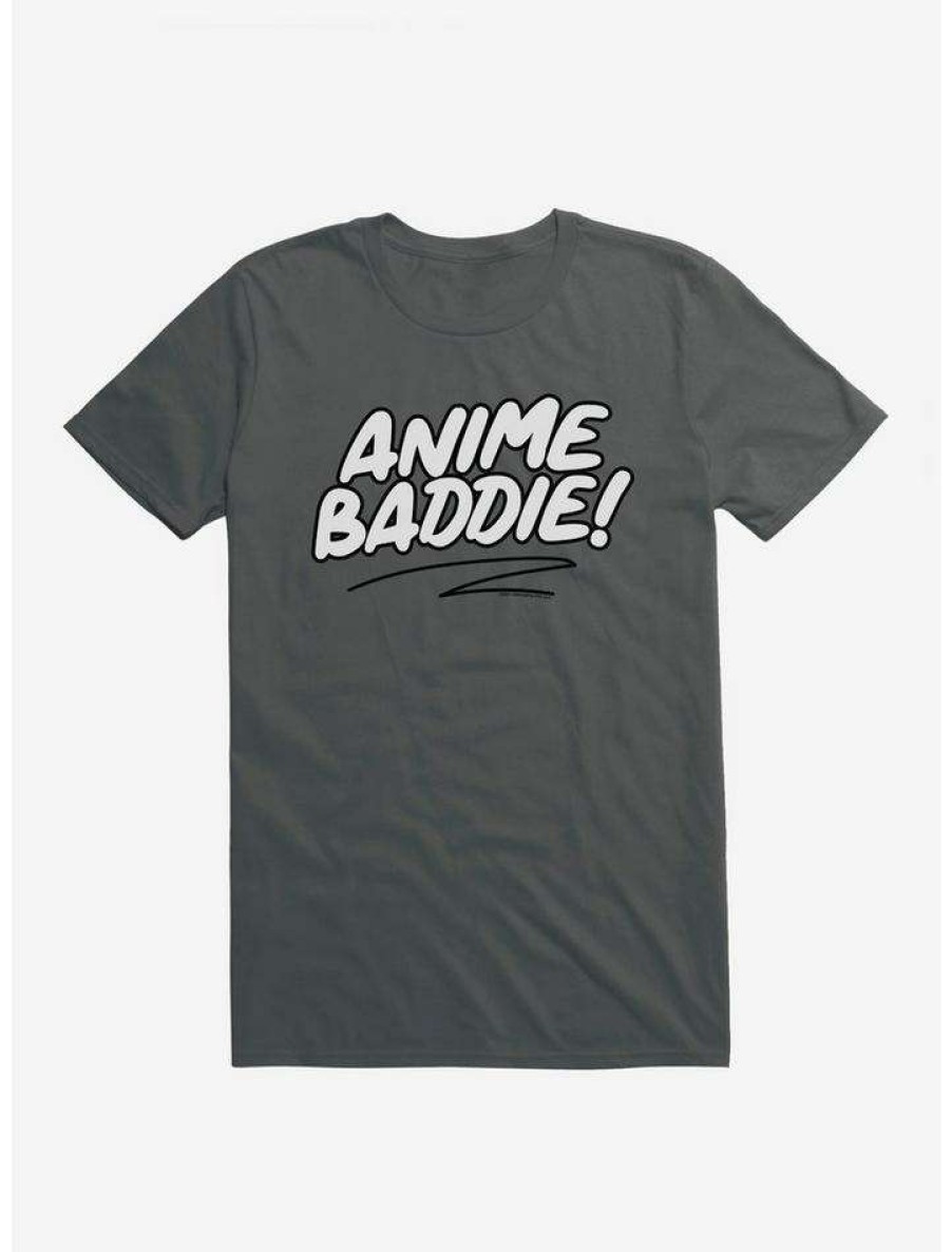 Guys * | Best Pirce Adorned By Chi Anime Baddie T-Shirt Charcoal