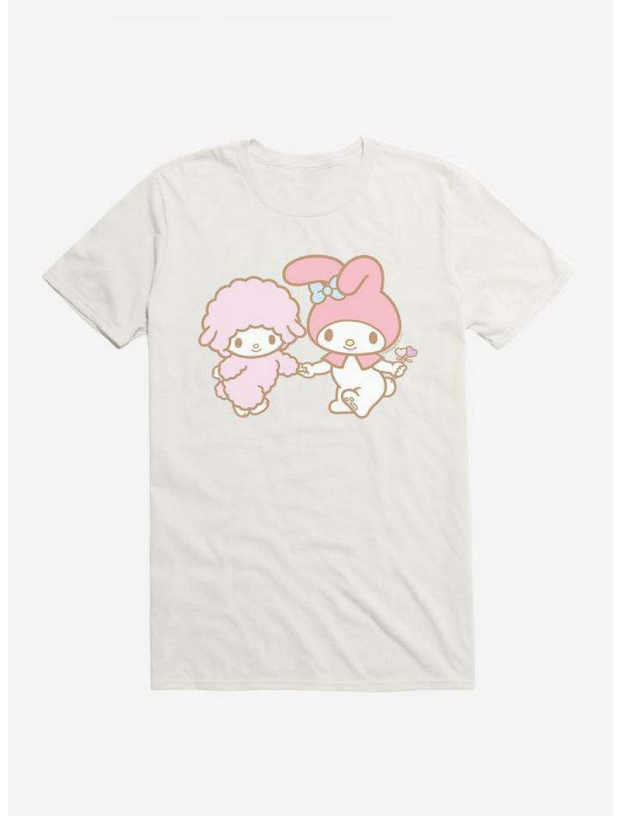 Guys * | Best Deal My Melody Skipping With Piano T-Shirt