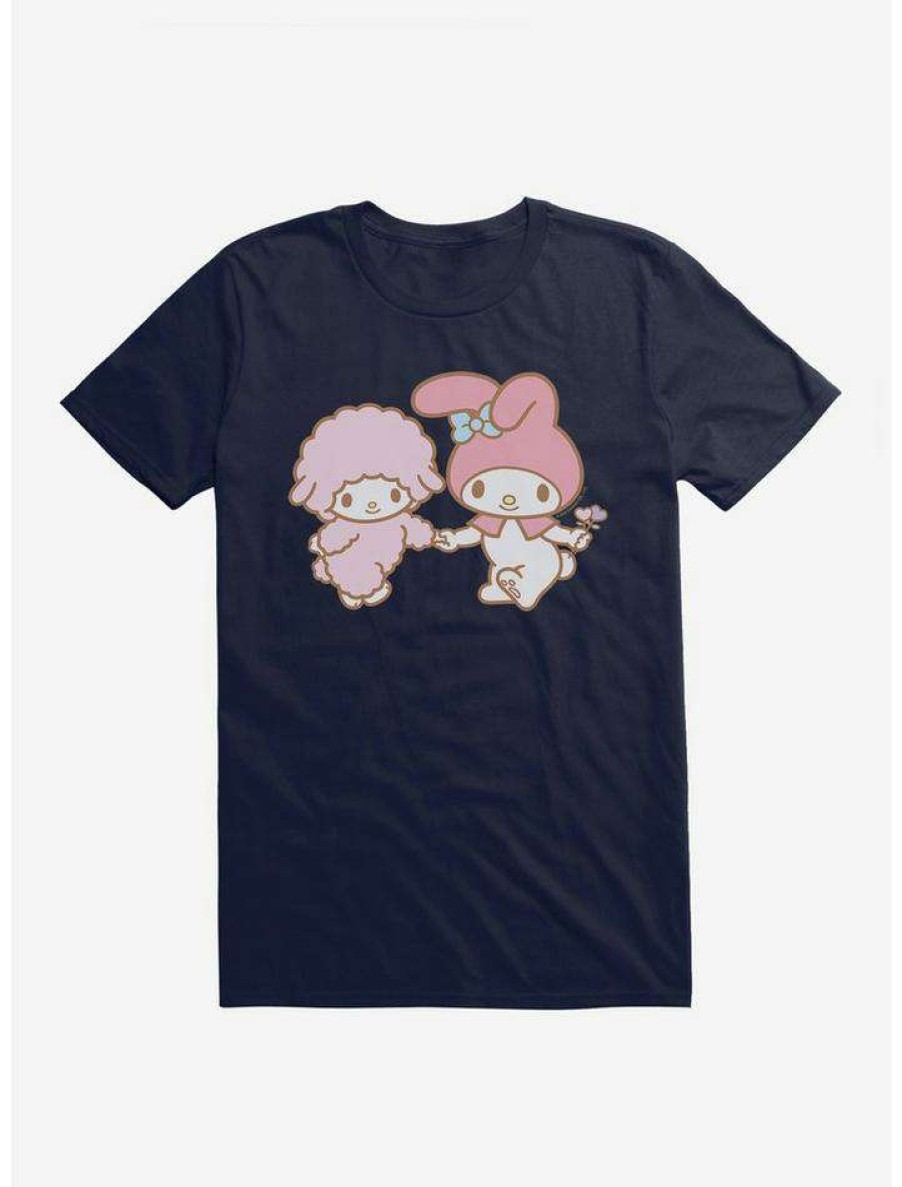 Guys * | Best Deal My Melody Skipping With Piano T-Shirt