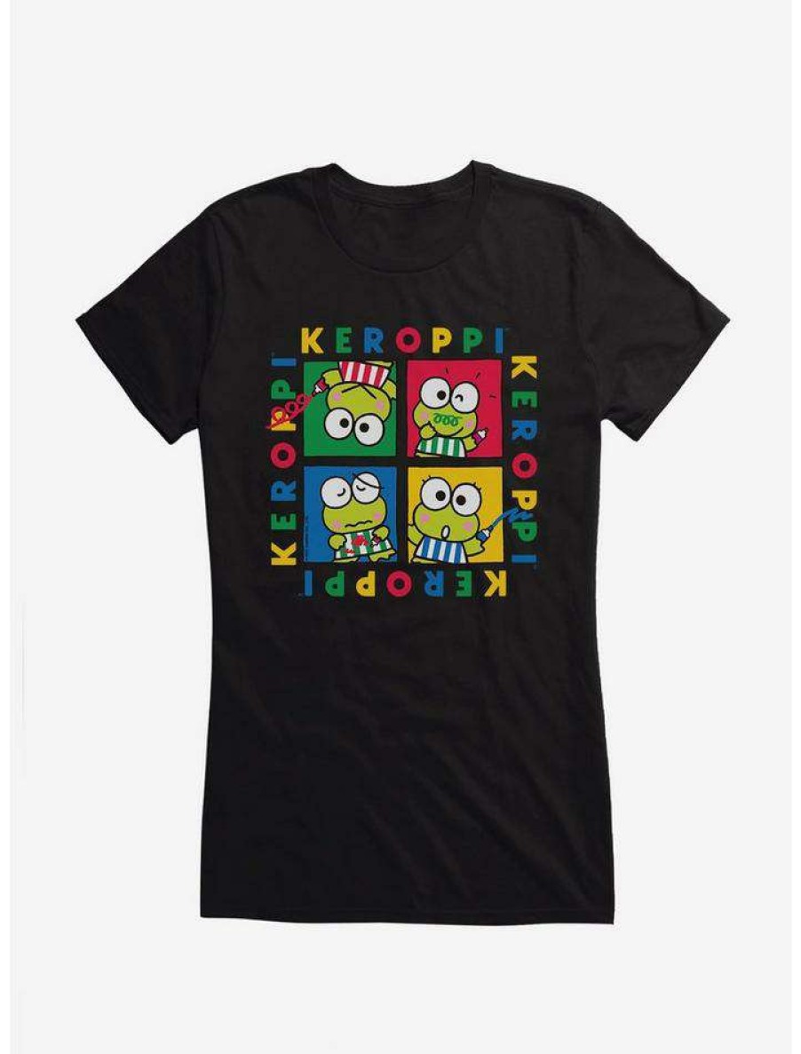 Tees * | Promo Keroppi Four Square Girls T-Shirt