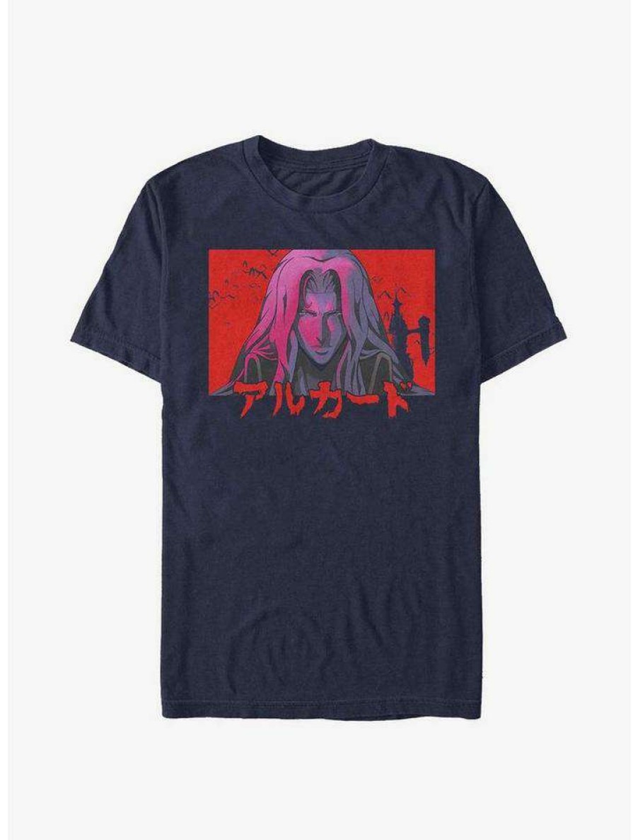 Guys * | Best Deal Castlevania Sunset Alucard T-Shirt Navy