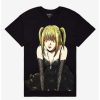 Guys * | Best Reviews Of Death Note Misa Jumbo Print T-Shirt Black