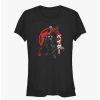 Tees * | Promo Star Wars: Visions Duel Darth Vader Samurai Girls T-Shirt Black