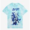 Tees * | Flash Sale Yuri!!! On Ice Group Tie-Dye Boyfriend Fit Girls T-Shirt Multi