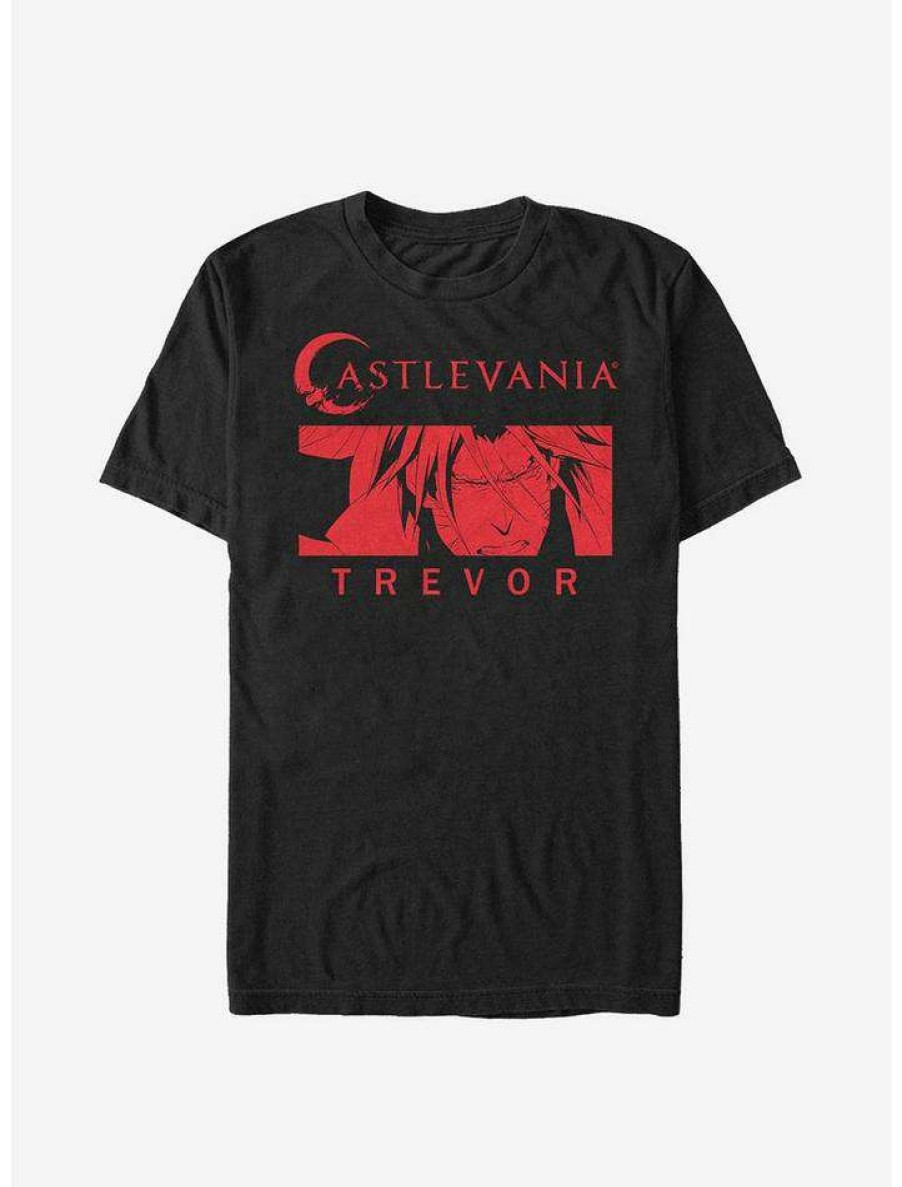 Guys * | Best Pirce Castlevania Trevor Red T-Shirt Black