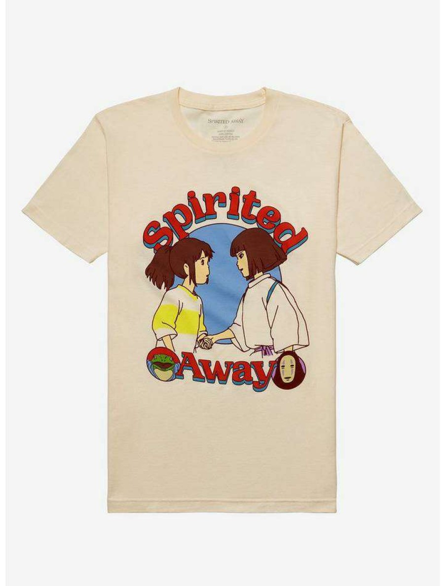 Guys * | Best Sale Our Universe Studio Ghibli Spirited Away Duo Retro T-Shirt Sand