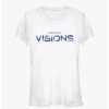 Tees * | Discount Star Wars: Visions Large Logo Girls T-Shirt White