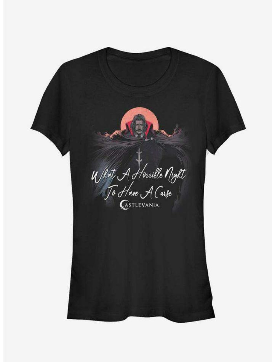 Tees * | Cheap Castlevania Horrible Night To Have A Curse Girls T-Shirt Black