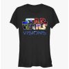 Tees * | Flash Sale Star Wars: Visions Franchised Logo Girls T-Shirt Black