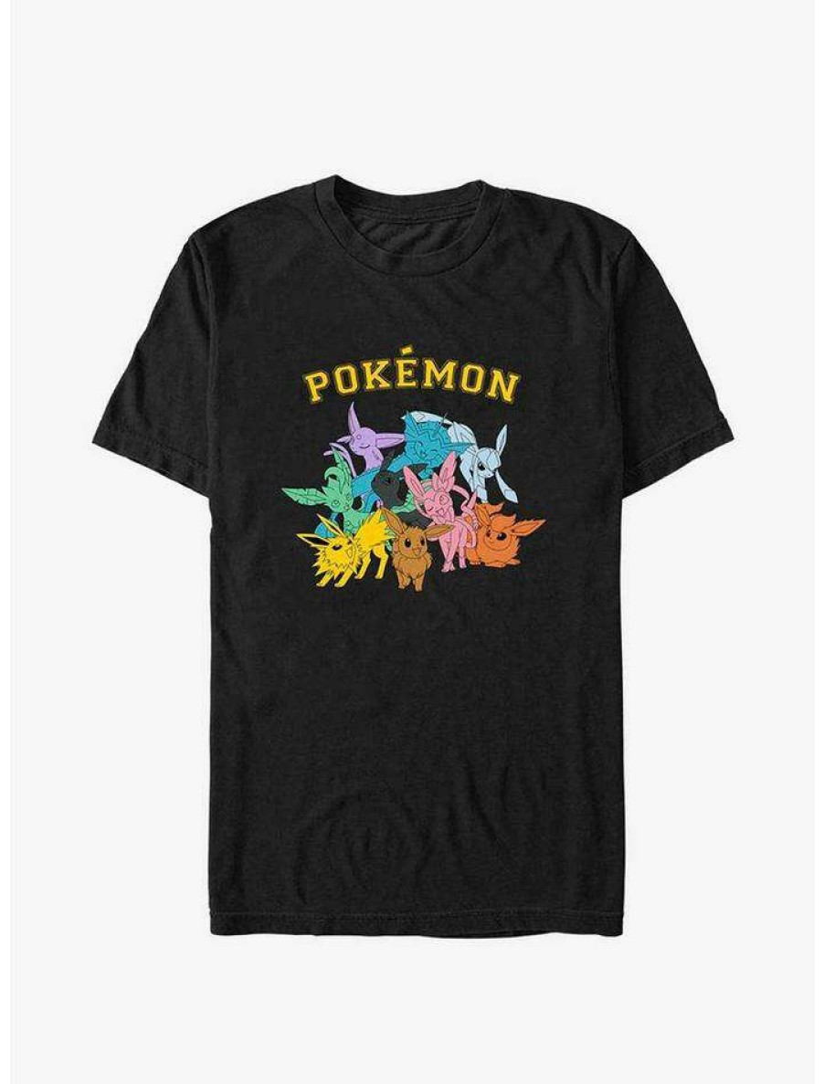 Guys * | Best Pirce Pokemon Gotta Catch Eeveelutions T-Shirt Black