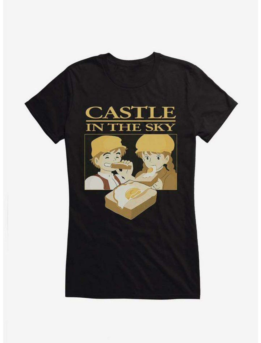 Tees * | Promo Studio Ghibli Castle In The Sky Sunny Side Up Girls T-Shirt