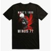 Guys * | Best Sale Tokyo Ghoul Kaneki Ken 1000 Minus 7 T-Shirt Black