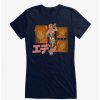 Tees * | Best Deal Eden Sara Japanese Text Logo Girls T-Shirt Navy