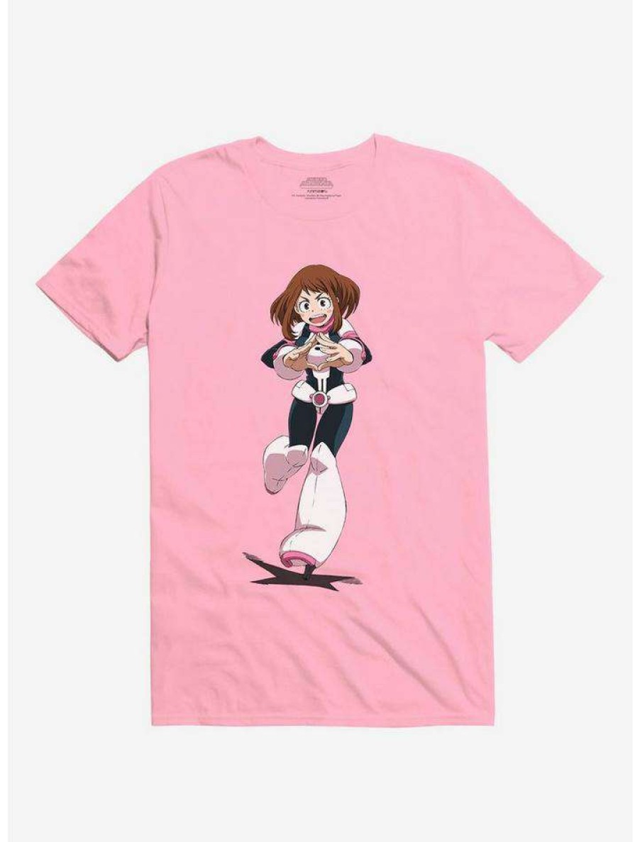 Guys * | Cheap My Hero Academia Ochaco T-Shirt Charity Pink