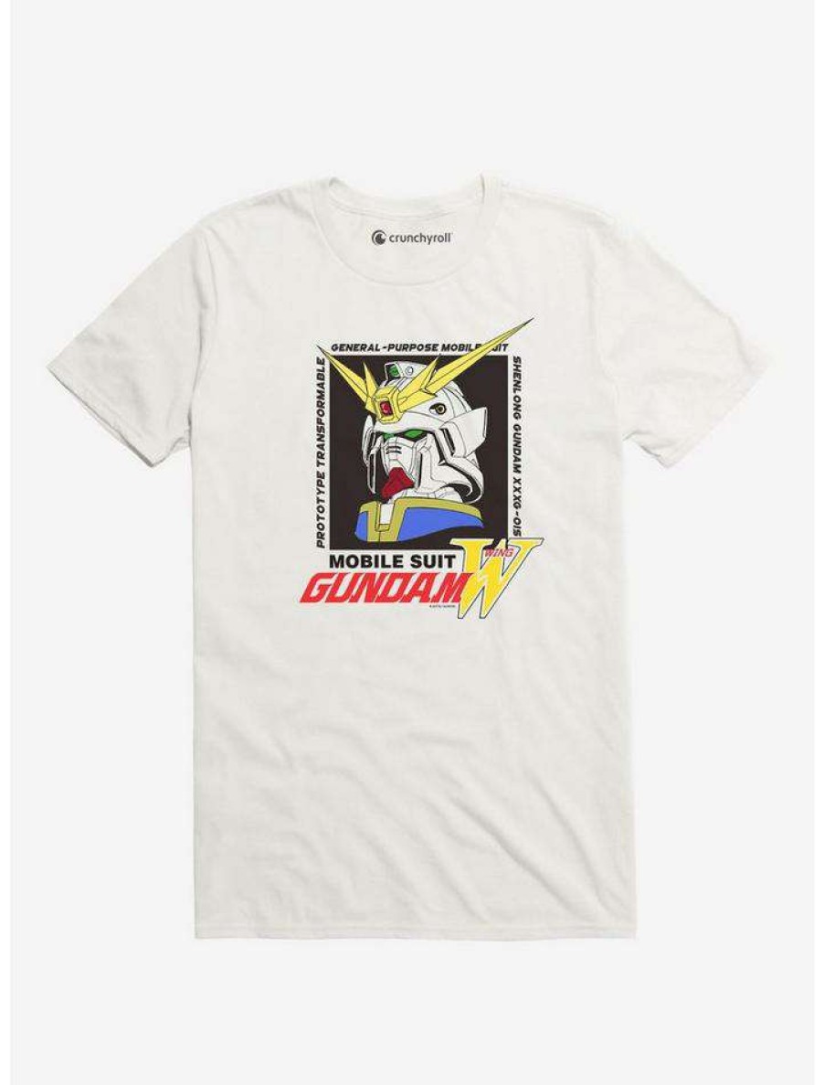 Guys * | Best Deal Mobile Suit Gundam Wing General Purpose Mobile Suit T-Shirt White