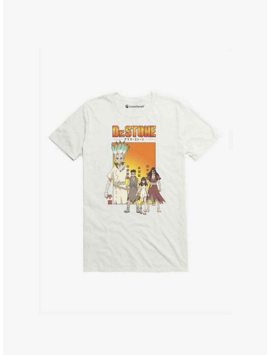 Guys * | Best Sale Dr. Stone Group T-Shirt White