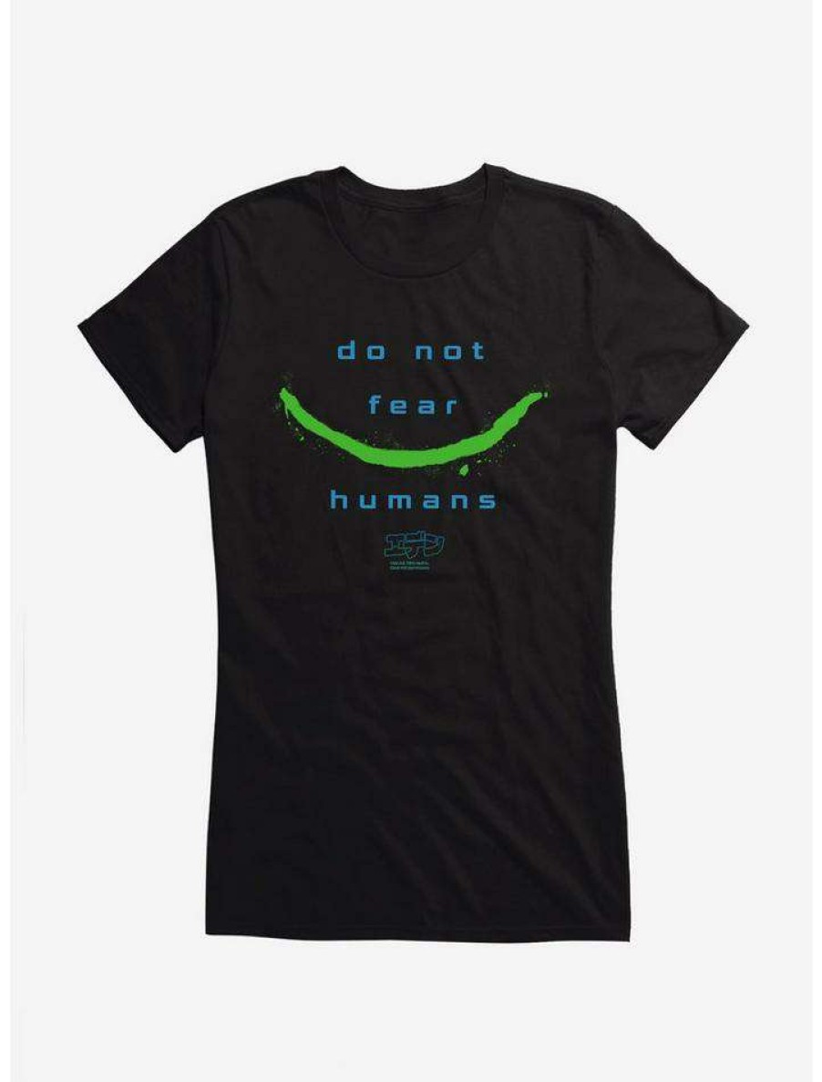 Tees * | Promo Eden Do Not Fear Humans Girls T-Shirt Black