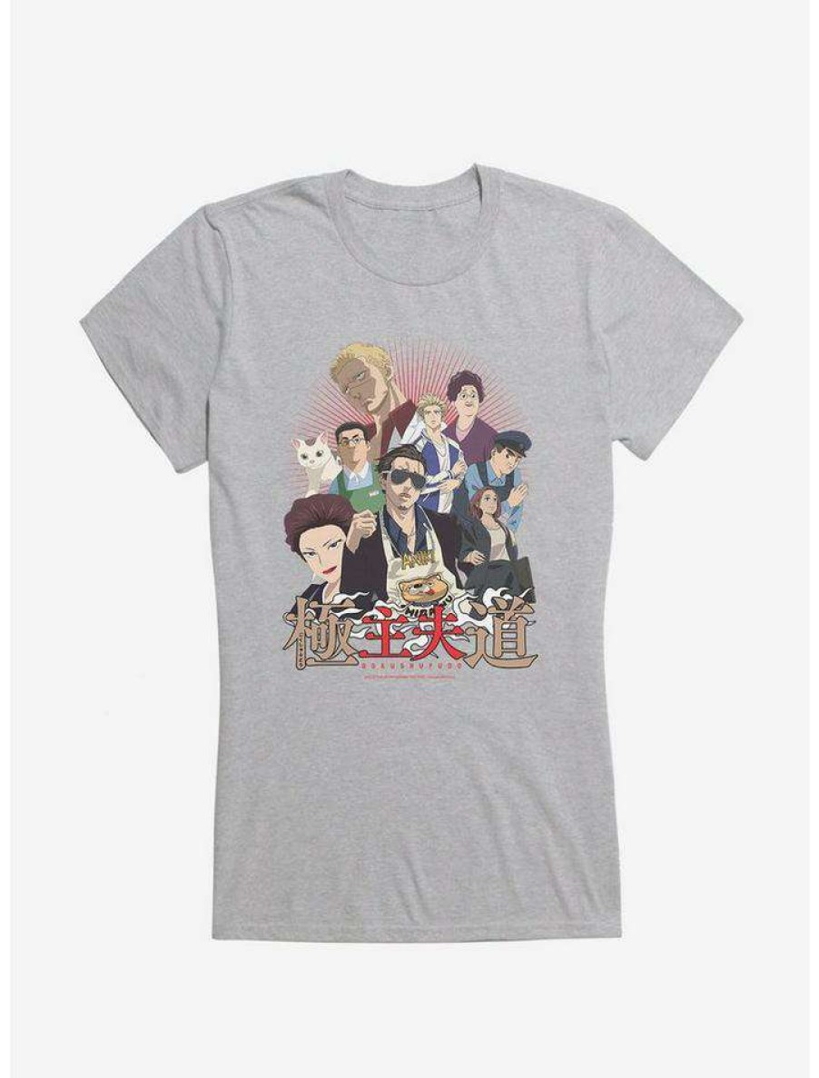 Tees * | Top 10 The Way Of The Househusband Tatsu & Friends Girls T-Shirt