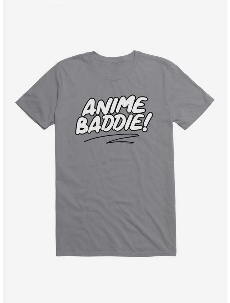 Guys * | Cheap Adorned By Chi Anime Baddie T-Shirt Storm Grey