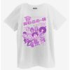 Tees * | Top 10 One Piece Chibi Straw Hat Crew Tonal Boyfriend Fit Girls T-Shirt Multi