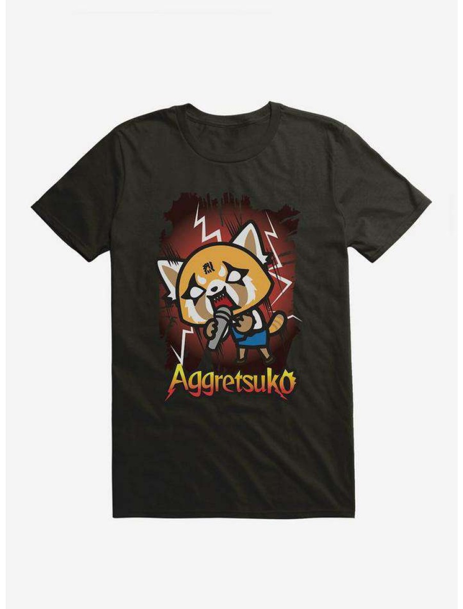 Guys * | Flash Sale Aggretsuko Metal Rockin' Out T-Shirt