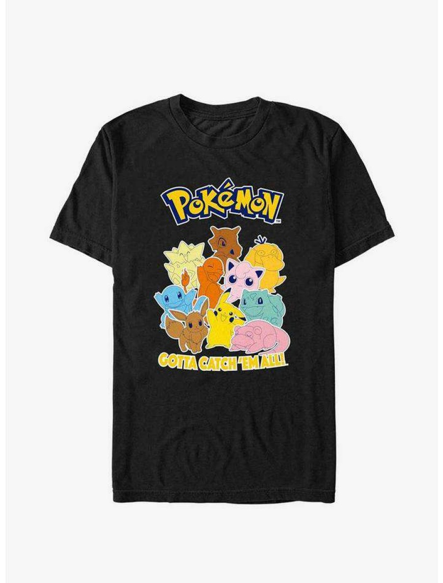 Guys * | Best Deal Pokemon Gotta Catch 'Em All T-Shirt Black