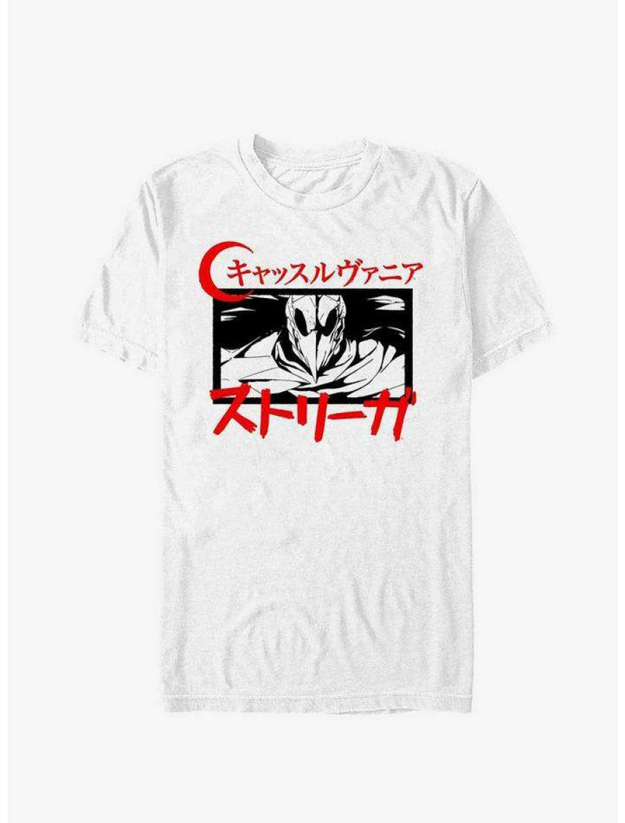 Guys * | Budget Castlevania Striga Katakana T-Shirt White