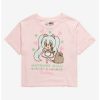 Tees * | Cheap Hatsune Miku X Pusheen Girls Crop T-Shirt Multi