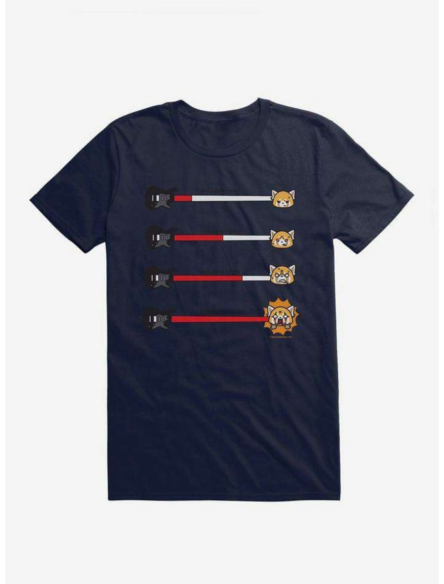 Guys * | Flash Sale Aggretsuko Metal Anger Meter T-Shirt