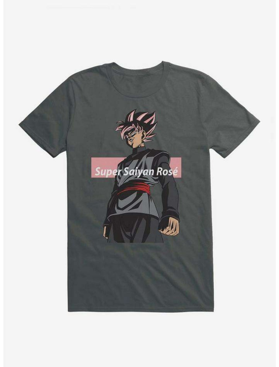 Guys * | Best Pirce Dragon Ball Super Super Saiyan Ros?Age T-Shirt Charcoal