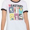 Tees * | Discount Beastars Chibi Girls Ringer T-Shirt Multi