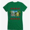 Tees * | Outlet Eden Piko Applre Logo Girls T-Shirt Kelly Green