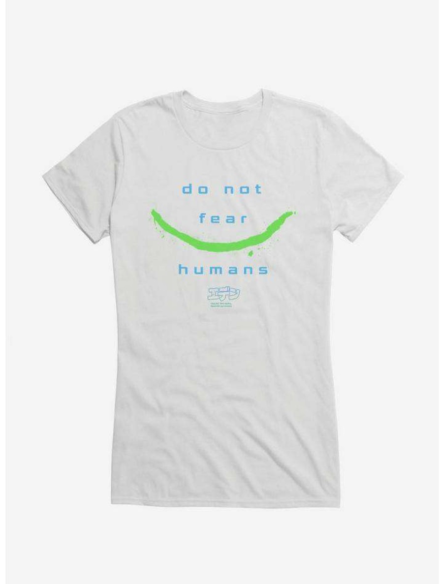 Tees * | Cheap Eden Do Not Fear Humans Girls T-Shirt White