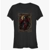 Tees * | Coupon Castlevania Root Frame Dracula Girls T-Shirt Black