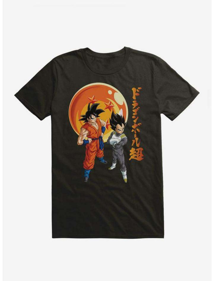 Guys * | Best Deal Dragon Ball Super Goku And Vegeta T-Shirt Black