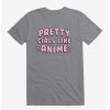 Guys * | Outlet Adorned By Chi Pretty Girls Like Anime T-Shirt Storm Grey