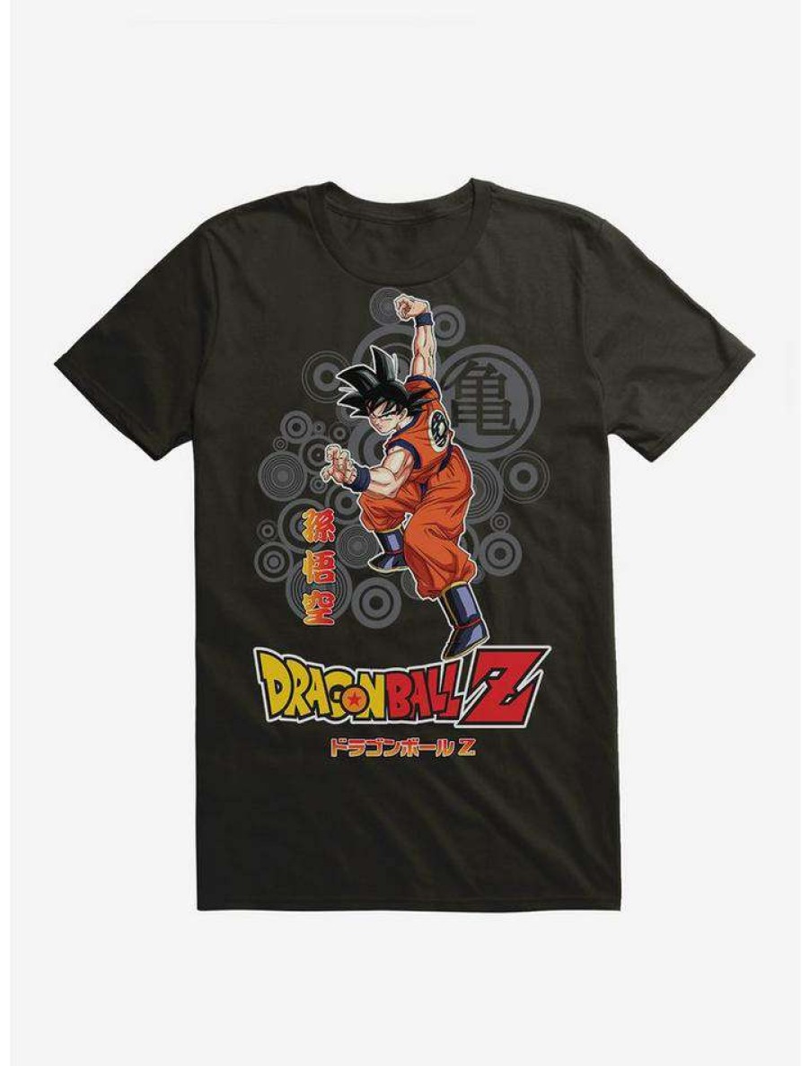 Guys * | Best Deal Dragon Ball Z Goku Ready Pose Extra Soft T-Shirt Black