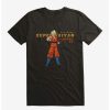 Guys * | Budget Dragon Ball Super Super Saiyan Goku Stance T-Shirt Black