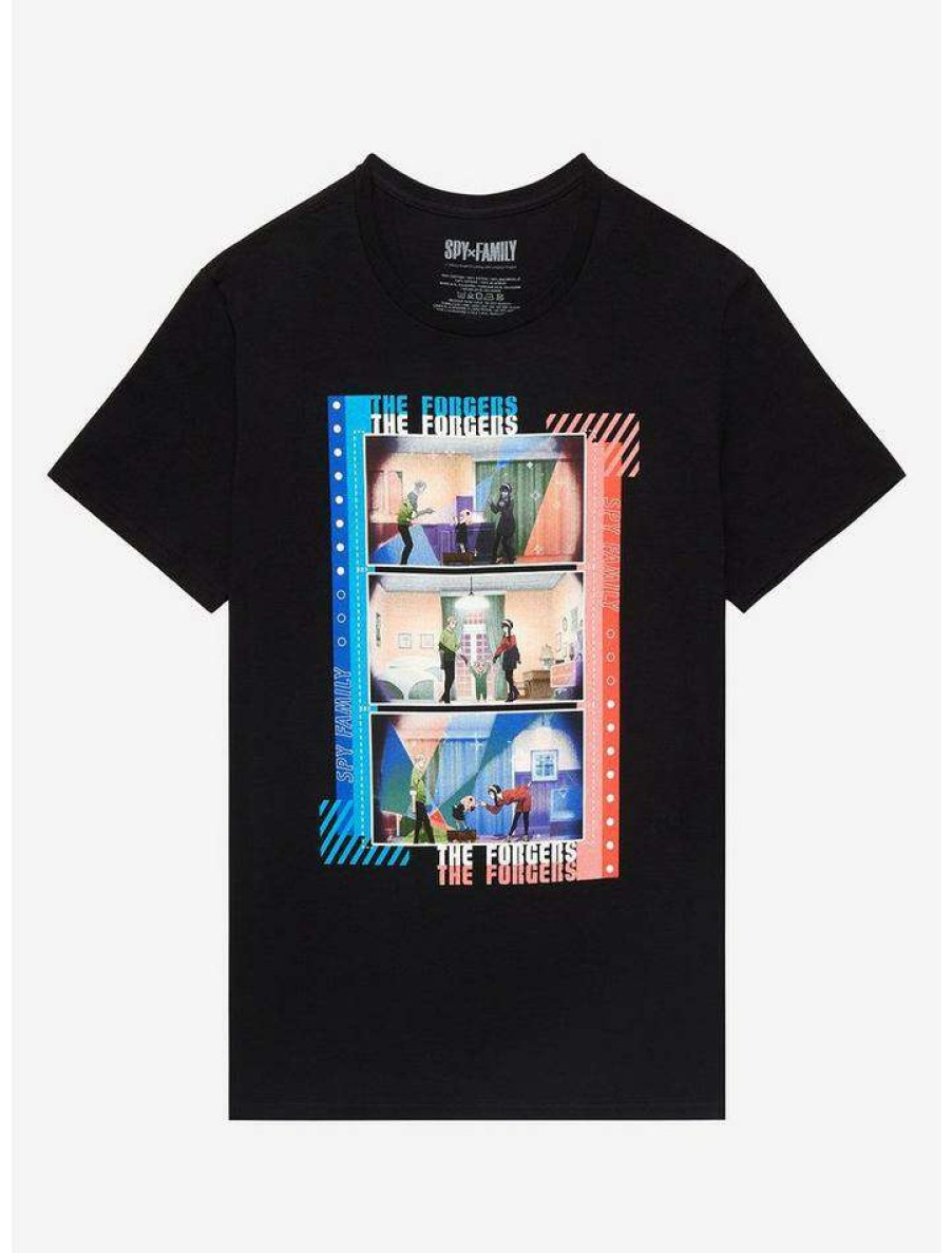 Guys * | Flash Sale Spy X Family Outro Panels T-Shirt Black