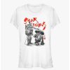 Tees * | Top 10 Star Wars: Visions Anime Droids Girls T-Shirt White