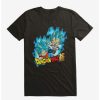 Guys * | Coupon Dragon Ball Super Super Saiyan Blue Goku And Vegeta Extra Soft T-Shirt Black