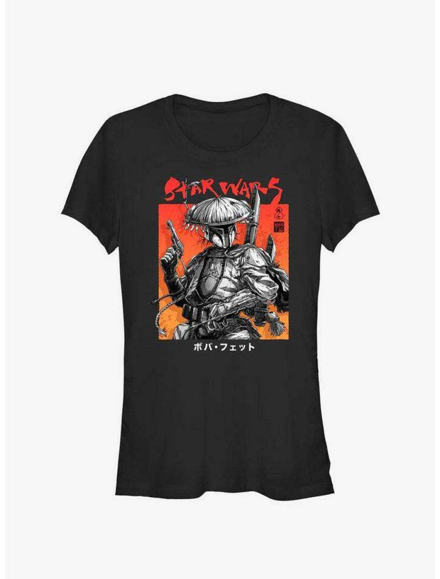 Tees * | Top 10 Star Wars: Visions Boba Fett Fett Up Girl'S T-Shirt Black