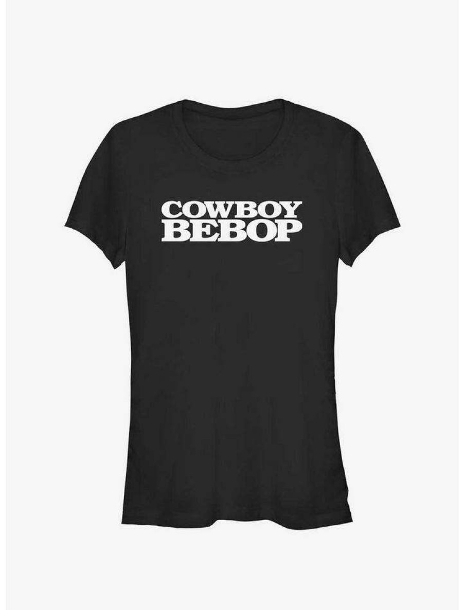 Tees * | Best Deal Cowboy Bebop Bebop Logo Girl'S T-Shirt Black