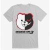 Guys * | Best Reviews Of Danganronpa 3 Monokuma Face T-Shirt Heather Grey