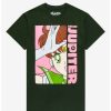 Guys * | Brand New Sailor Moon Sailor Jupiter Green Graphic T-Shirt Multi