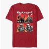 Guys * | Cheap Star Wars: Visions Boba Fett Four On The Floor T-Shirt Cardinal