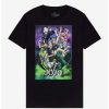 Guys * | Budget Jojo'S Bizarre Adventure: Stone Ocean Group Pose T-Shirt Black